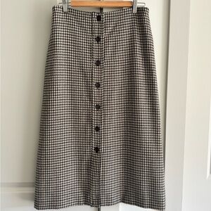Vintage Michael Kors Midi Houndstooth Skirt